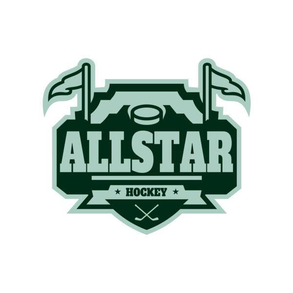 All Star Hockey Tournament logo template 02 Miniaturansicht
