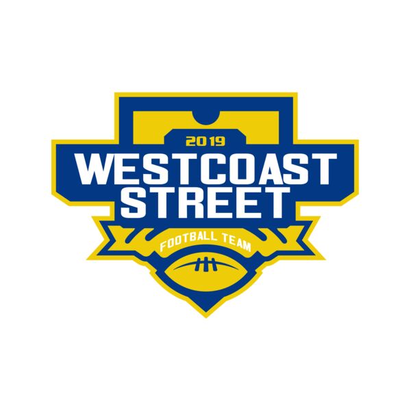 West Coast Street Football League logo template Miniaturansicht