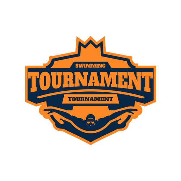 Swimming Tournament logo template Miniaturansicht