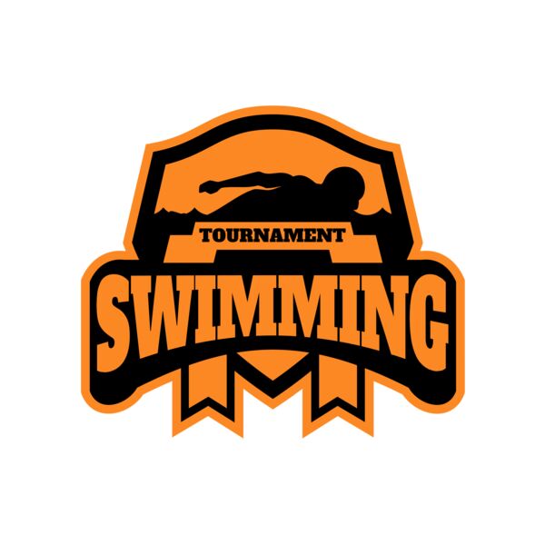 Swimming Tournament logo template 03 Miniaturansicht
