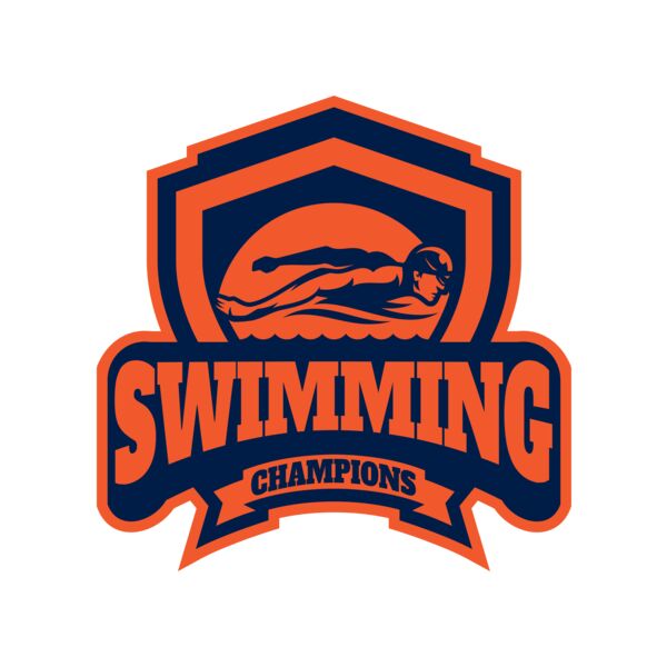 Swimming Champions logo template Miniaturansicht