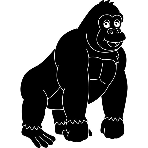 Gorilla   Clipart 1 Miniaturansicht