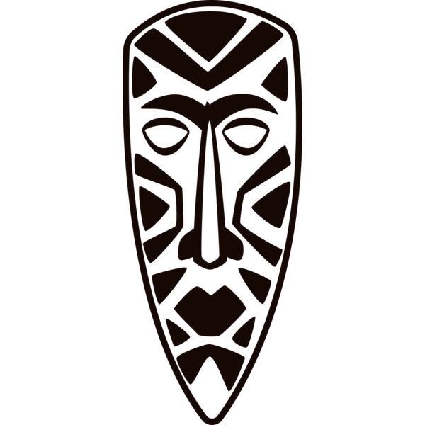 Polynesian Tribal Mask Miniaturansicht