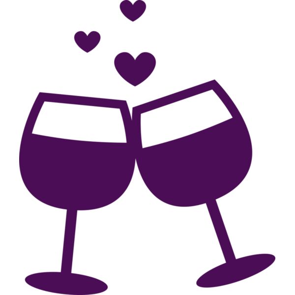 Valentines Wine Glass Miniaturansicht