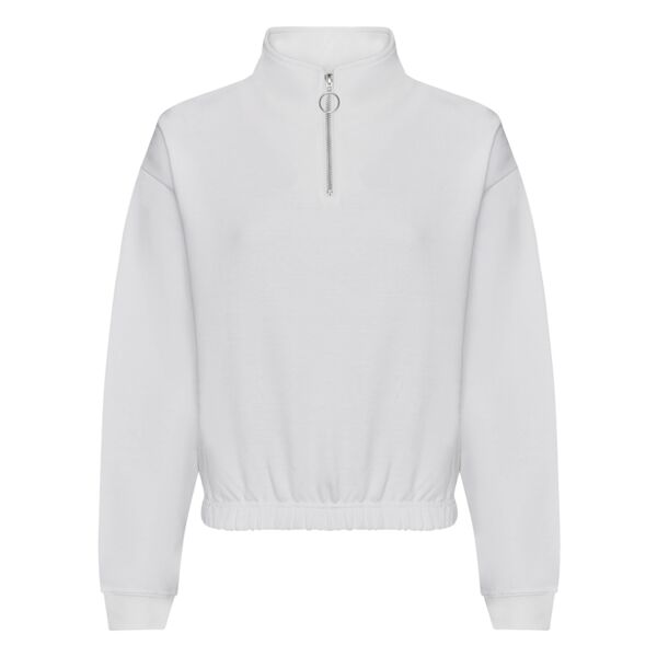 Women´s Cropped 1/4 Zip Sweatshirt | Just Hoods Miniaturansicht