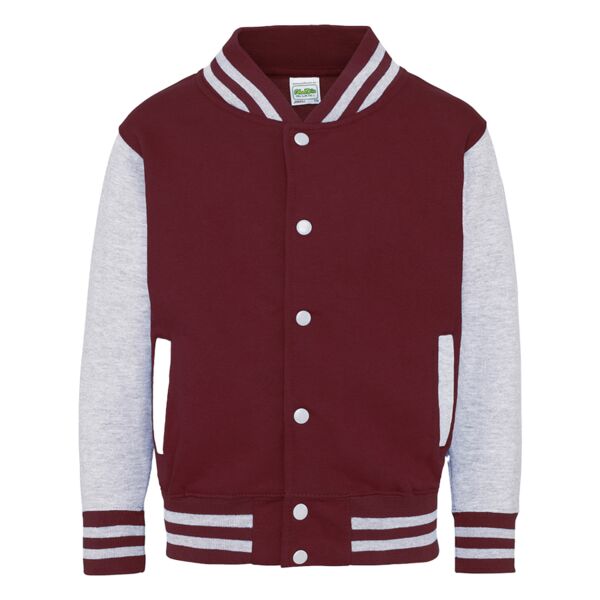 Kids Varsity Jacket | Just Hoods Miniaturansicht